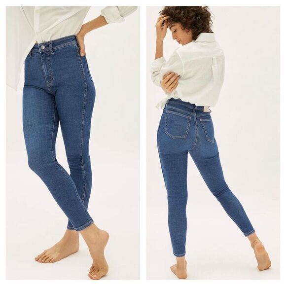 Everlane Denim - Everlane High Rise Clean Front‎ Skinny Jean Sz 29 regular vintage blue wash